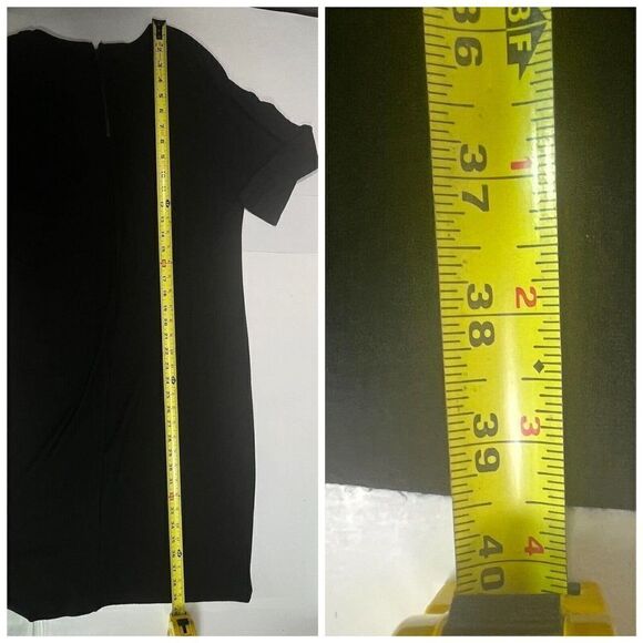 Soft Surroundings Size Small Black Shift Dress 3/4 Sleeve Soft Rayon Blend - Picture 8 of 12